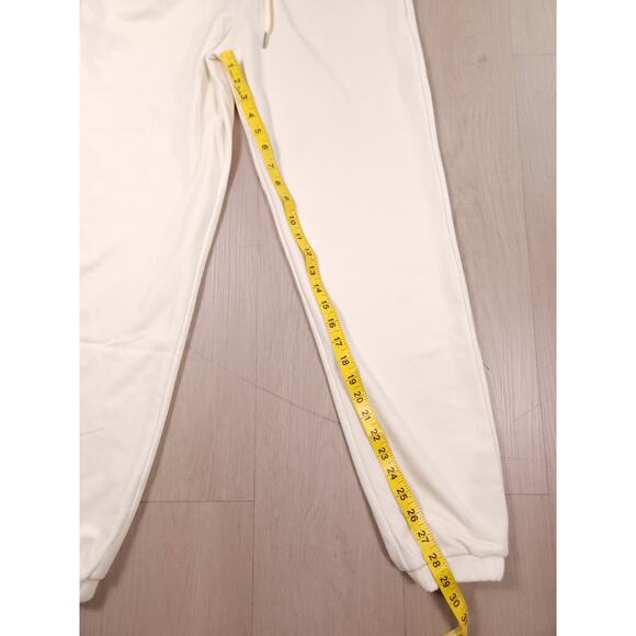 Woolx Merino Wool Joggers Women’s S – Ivory Fleece Sweatpants, Soft Warm Stretch - Picture 4 of 13